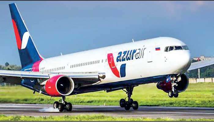 Azur Air පළමු ගුවන් යානය දිවයිනට