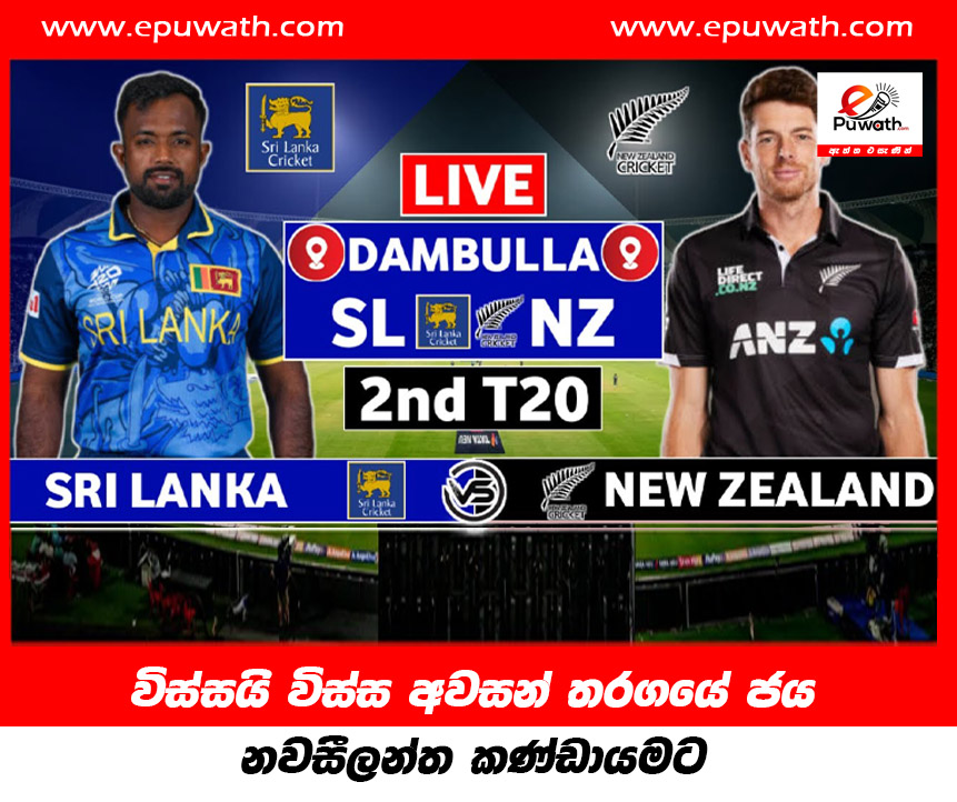 විස්සයි විස්ස අවසන් තරගයේ ජය නවසීලන්ත කණ්ඩායමට