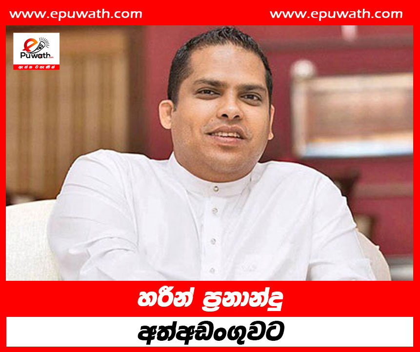 හරීන් ප්‍රනාන්දු අත්අඩංගුවට 